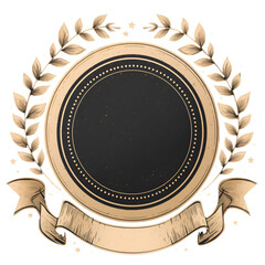 medal award with ribbon