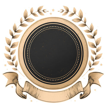 medal award with ribbon