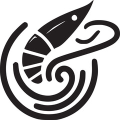 black shrimp logo