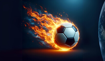 Naklejka premium Fireball