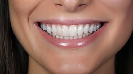 Dental treatment success, radiant smile, professional backdrop, high detail