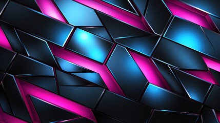 Diamond plate steel with smooth wavy cutout, cyberpunk style, high contrast, digital painting