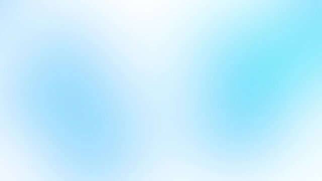 Abstract gradient background with slowly flickering light blue and turquoise colors on white. Seamless loop cycle animation that can repeat endlessly