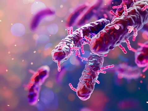 a close up of bacteria