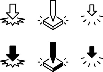 Impact Resistance icon , vector illustration