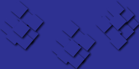 Square pattern on banner with shadow. Abstract  color geometric background with copy space. Modern and minimal concept. You can use for cover, poster, banner web.