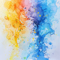 abstract splash water watercolor vector illustration for background