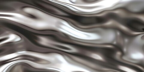 Abstract Silver Drape - Smooth and Sleek