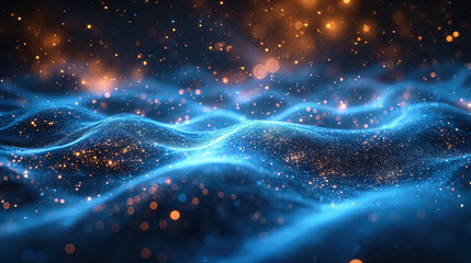 Obraz premium Blue and glitter texture abstract background 