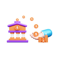 Investment 3d Illustration  Icon 