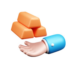 Investment 3d Illustration  Icon 