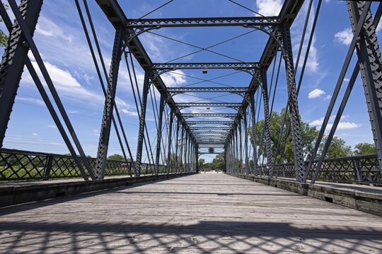 Old pedestrian bridge in Fort Wayne.