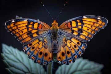 Fototapeta premium Vibrant Butterfly with Intricate Wing Patterns