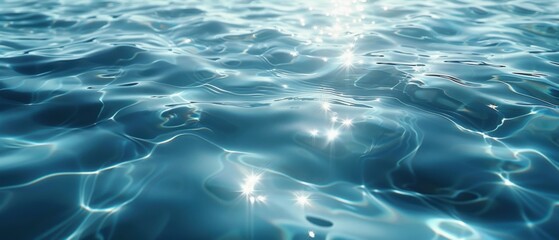 Obraz premium Realistic photo of the water surface