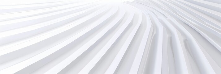 Abstract White Curved Lines Pattern