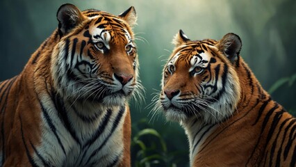 Obraz premium wallpaper international tiger day