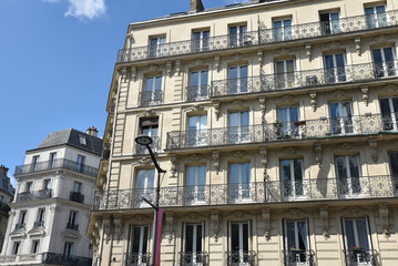 Immeubles haussmanniens à Paris. France