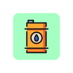Engine oil line icon. Gasoline, diesel, fuel. Energy concept. Can be used for topics like automobiles, service, transportation