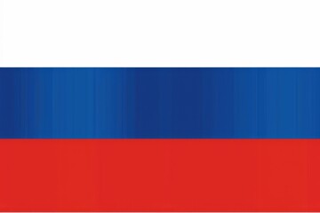Fototapeta premium The Russian flag is a horizontal striped banner with blue, white and red colors Generative AI