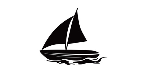ship silhouette design. ocean transportation sign and symbol.