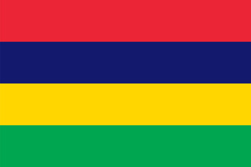 flag of Mauritius, official state symbol © elenvd