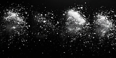 Obraz premium grey grainy texture with distressed white overlay snow effects pack textured with grain noise particles rusted black background modern illustration eps.image illustration