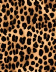 Fototapeta premium leopard print fluffy background fur texture