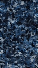 Obraz premium camouflage blue background military dark pattern, modern texture fashionable design