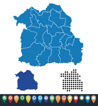 Set maps of Isan province