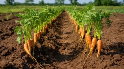 carrots in the ground