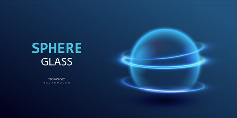 Sphere shield background. Dome barrier technology vector. Cyber protection shield futuristic design. Ai ball protect concept.
