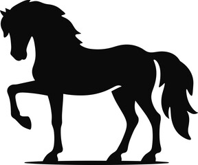 Obraz premium silhouette of a horse