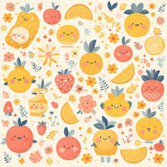 Fruit Seamless Patterns
