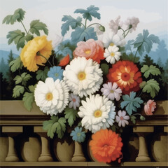 A vibrant collection of abstract floral illustrations, featuring bold colors and dynamic designs. Perfect for creative projects, home decor, and modern art enthusiasts. Ideal for adding a splash of co