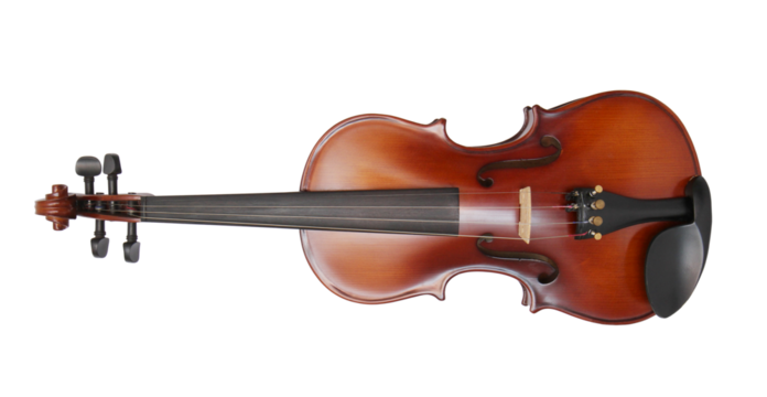 Violin on transparent background (PNG File)
