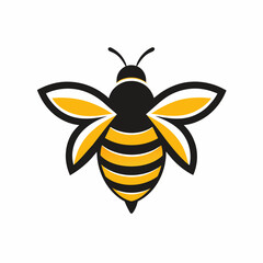 Bee Icon Logo Vector Illustration