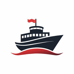 Ship Boat Icon Logo Vector Illustration