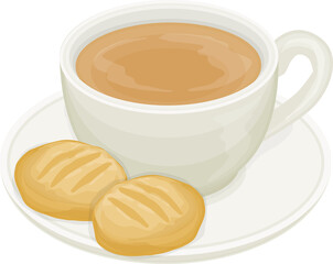 British Tea Illustration
