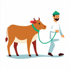 Eid Ul Adha Card Vector Illustration