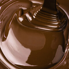 hot swirl chocolate background, splash of liquid cocoa