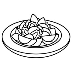 Food, Drink and Sweets coloring pages for kids book