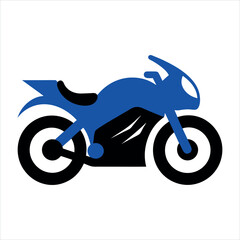 Motor Bike Icon Logo Vector Illustration