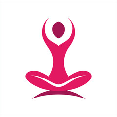 Yoga logo vector illustration