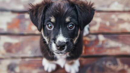 Cute mixed breed puppy