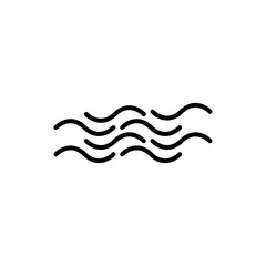 Water wave icon. Flow icon. Wave icon