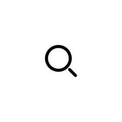 Search icon. Magnifier glass. Find icon. Research icon. Zoom icon.