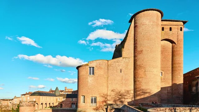 Episcopal palace. Berbie palace is former episcopal palace located in Albi, France. Built during in thirteenth century, under episcopate of three successive bishops, its work took about fifty years.