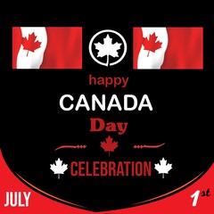 Happy Canada Day social media Post Or beautiful template 