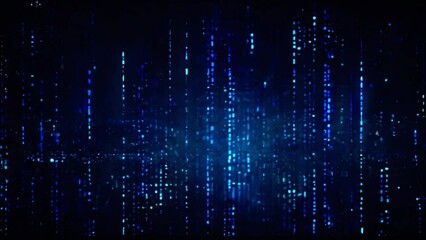 Bright blue small square dots abstract background. Seamless looping motion design. Video animation Ultra HD 4K