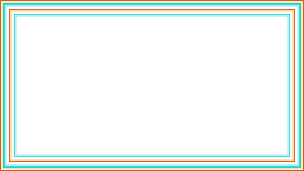 A retro striped frame border design element.